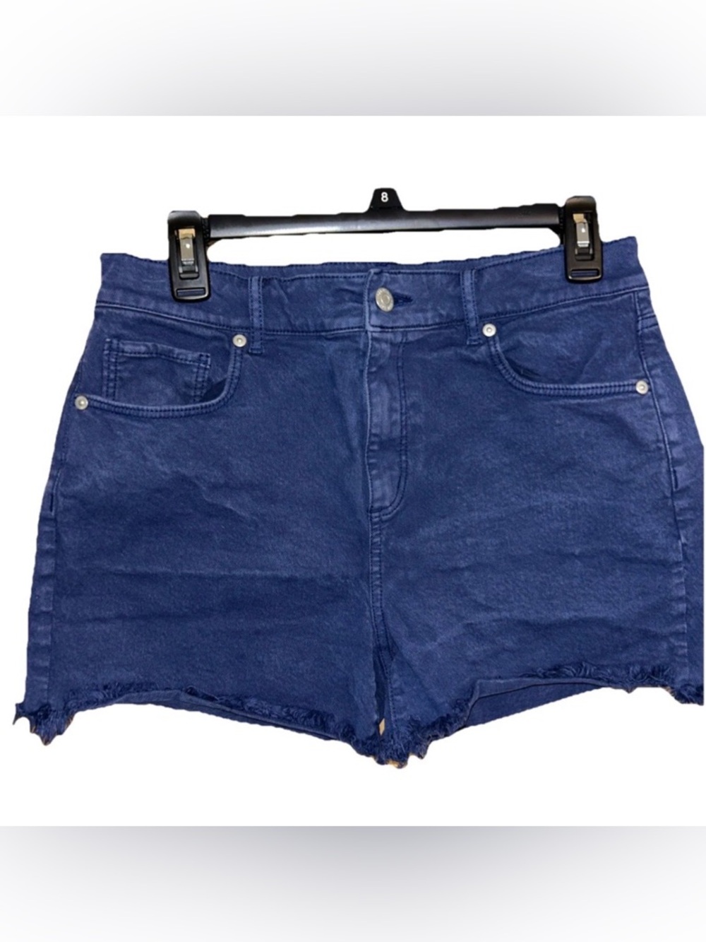 LOFT Dark Blue High-Rise Denim Cutoff Shorts Size 28 /6 NWOT